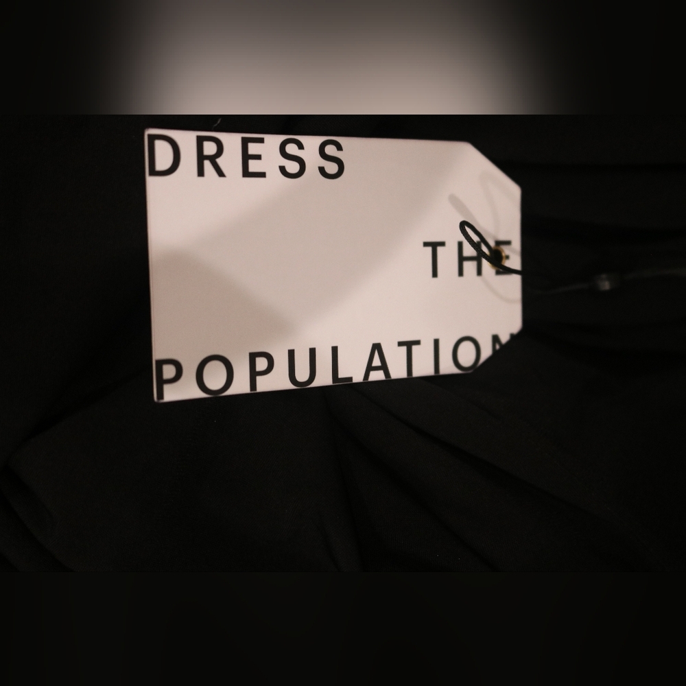 Dress the Population Women's Emilia Metallic Ruched Dress - Mint Multi - Picture 10 of 14